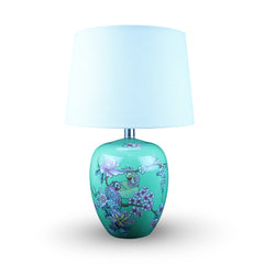 Green Ceramic Chinese Art Style Lamp