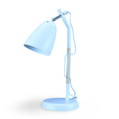 Light Wood and White Desk Lamp
