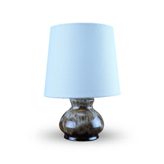 Brown Mottled Ceramic Table Lamp