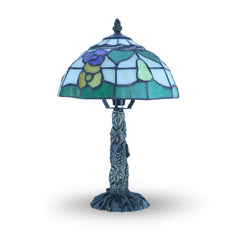 Floral Tiffany Shade Table Lamp