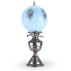 Floral Vintage Oil Style Brass Table Lamp
