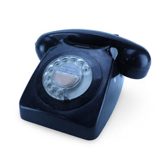 Black Rotary Dial Up Phone