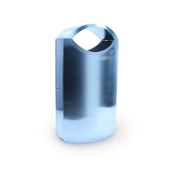 Silver Public Bin