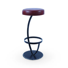 Red Leather Bar Stool