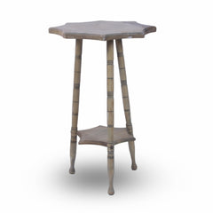 Star Shaped Hand-Made Wooden Side Table 