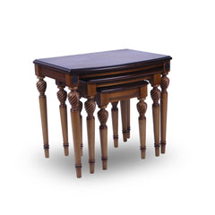 Wooden Ornate Nest of Tables