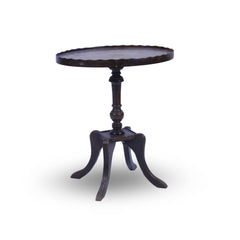 Wooden Oval Side Table 