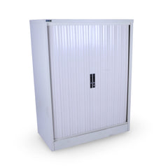 Cream Rolling Shutter Office Cabinet