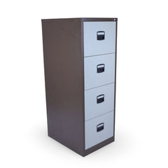 Brown Metal Office Filing Cabinet