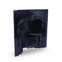 Black Cast-Iron Fireplace Insert