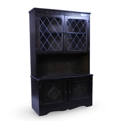 Lead Windowed Darkwood Dresser