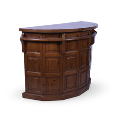 Semi-Circle Wooden Bar