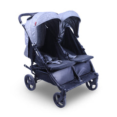 Amababy Grey Twin Stroller 