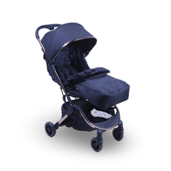 Obaby Black And Rose Gold Fur Lined Stroller