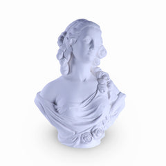 Plaster Female Bust Statue