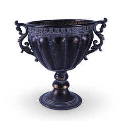 Metal Brass Effect Ornate Plant Pot