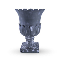 Plastic Stone Effect Flower Shaped Pot