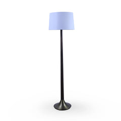 Wooden Brass Based Floor Lamp